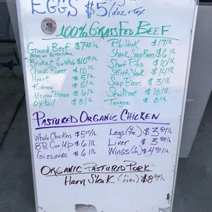 04/24/2021 - veggies &amp; eggs prices