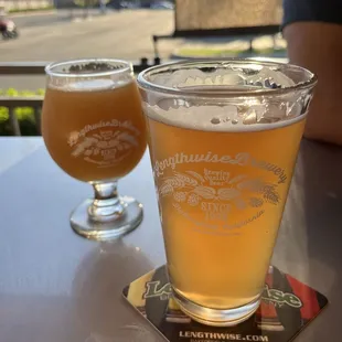 Hazy and raspberry wheat