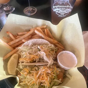Fish tacos  were delicious