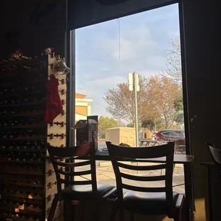 The dining area