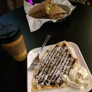 Nutella and Strawberry Crepe