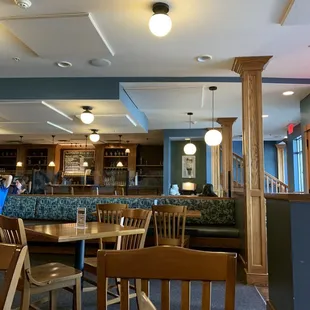 the dining area of a restaurant