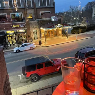 Our view from our cute table