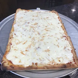 Square pizza.