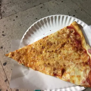 2:00am slice. Just as good as one during the day. Super fresh served piping hot