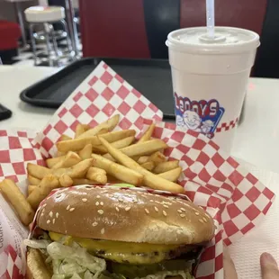 Single cheeseburger combo