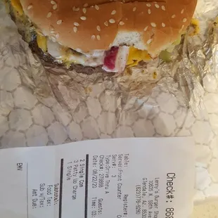 Single Country Burger. But what the heck is a patty up charge? Explanation: COVID-19 Charge according to cashier.