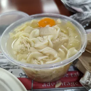 Chicken matzo ball soup