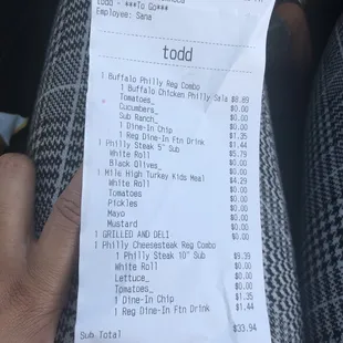 Receipt