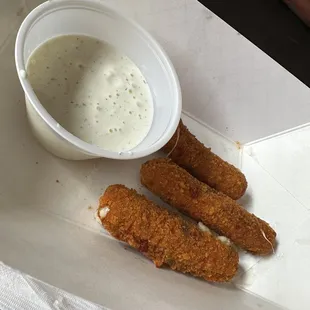 Jalapeño cheese sticks