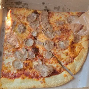 2 slices sausage