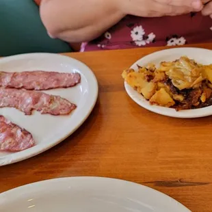 Duck Bacon and Home Fries