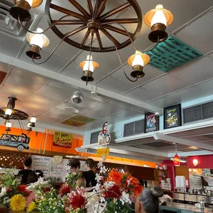 a view of the inside of the restaurant