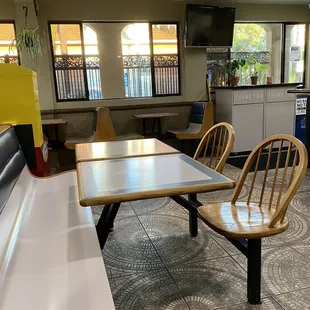 Seating area with tv not on