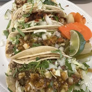 Carne Asada &amp; Al Pastor Tacos