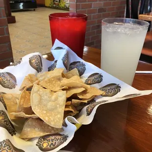 Chips and pico de galló are free with meal.
