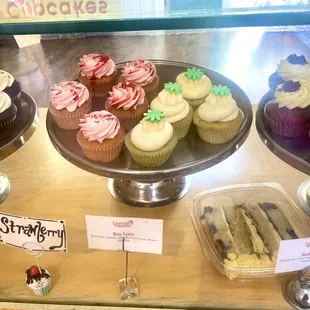 a variety of cupcakes