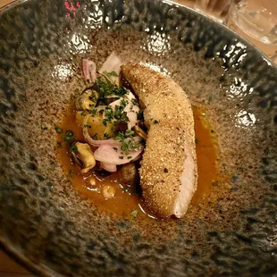 Red Perch (mussels, fennel, saffron tomato broth)