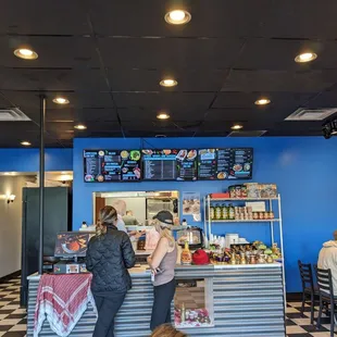 customers at the counter
