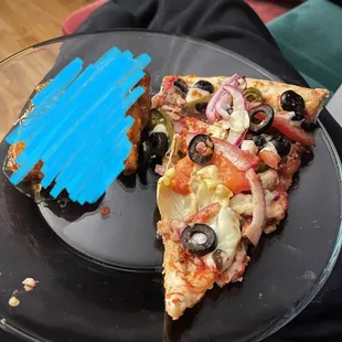 Vegetarian Pizza -slice