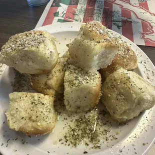 Garlic "knots" - still amazing, just not knotty. The sauce though was not cooked out. Tasted like tomato paste