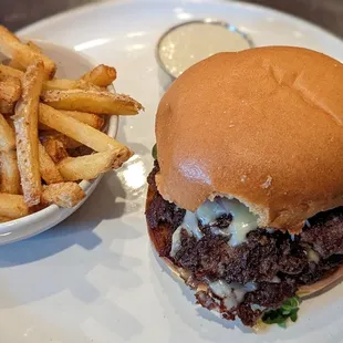 Leo Burger and fries.