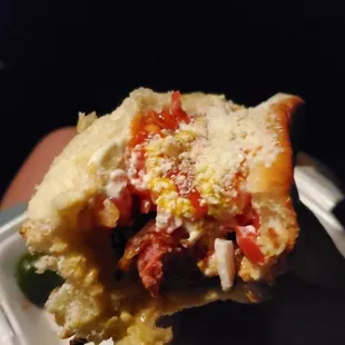 @makeMePrettie Arizona food adventure.  Leo Hot Dogs with everything on it. Not even L.A. dogs can beat this.