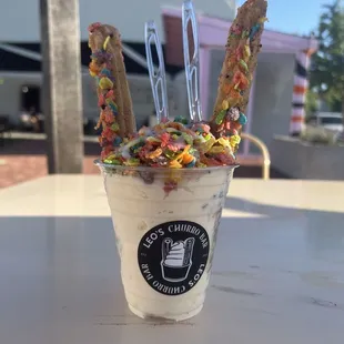 Fruity pebbles was delicious
