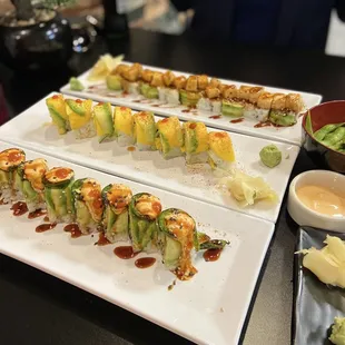 Another view of all the VEGAN sushi