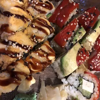 Vegan Rainbow Sushi Roll