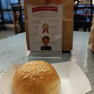 Getting my kolache fix (cheeseburger)