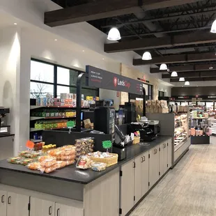the inside of a grocery store