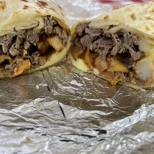 Birria breakfast burrito