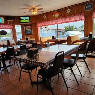 the dining area