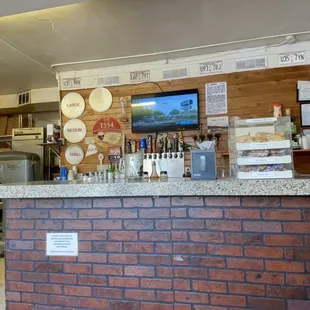 the kitchen
