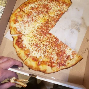 Free cheese pizza with purchase of specialty 16 inch with coupon from website.