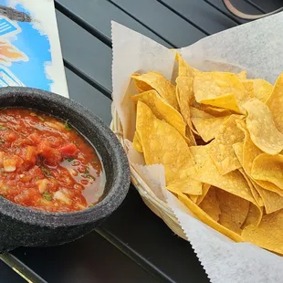 We were greeted today with &quot; Welcome Home &quot; by Leon himself.  best salsa , margarita and food