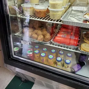 a refrigerated display case