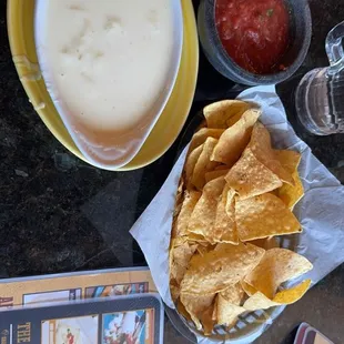 Queso and salsa