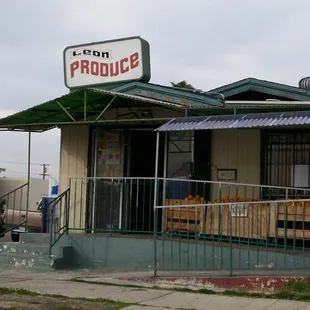 the front of the store