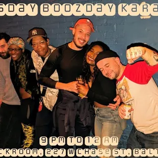 03-12-24 Boozday Tuesday Karaoke. Sing and you might win a $25 bar tab or free shots. Happy hour 4 PM to 9 PM starting from $6.