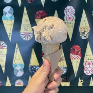 Cinnamon Ice Cream with GF cone