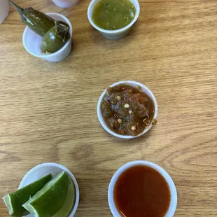 The little cups you put your salsa etc in
