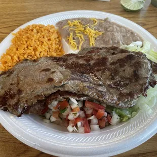 Carne Asada platter