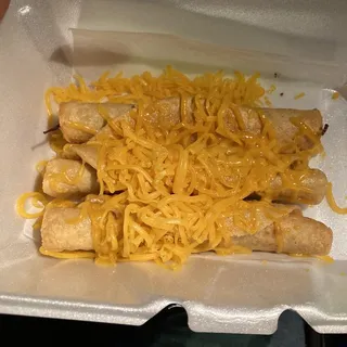 3 Rolled Tacos with Cheese