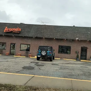 the front of the restaurant