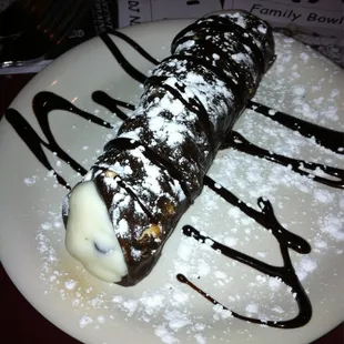 Chocolate dipped cannoli