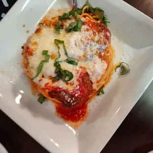 Chicken parmesan lunch menu