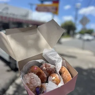 Malasadas ($2.25 for each flavored, $1.85 each for original or cinnamon)