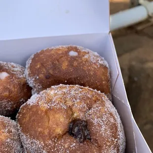Chocolate puff malasadas